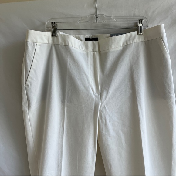 Talbots Hampshire Ankle straight leg sits at waist white trousers, Size 18W, NWT - Picture 2 of 11